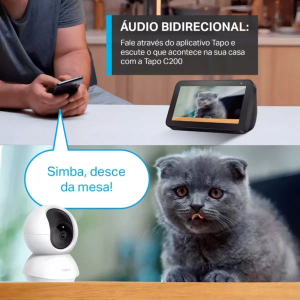 Câmera de Segurança Wi-Fi 360 1080p Full HD Tapo C200 - Image 5