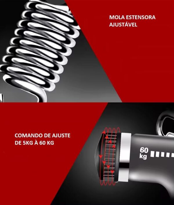 Hand Grip Com Mola até 60 kg Ajustável Fortalecimento Do Punho Antebraço E Mãos Força CORES SORTIDAS - Image 2