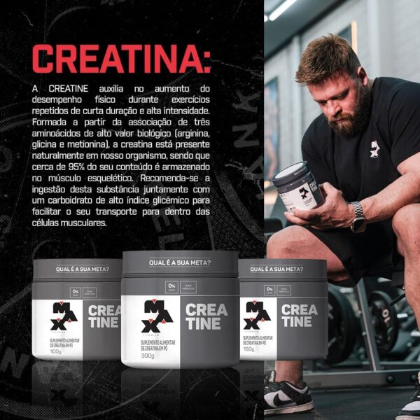 Max Titanium Creatina - Suplemento alimentar de creatina em pó, 300g - Image 6