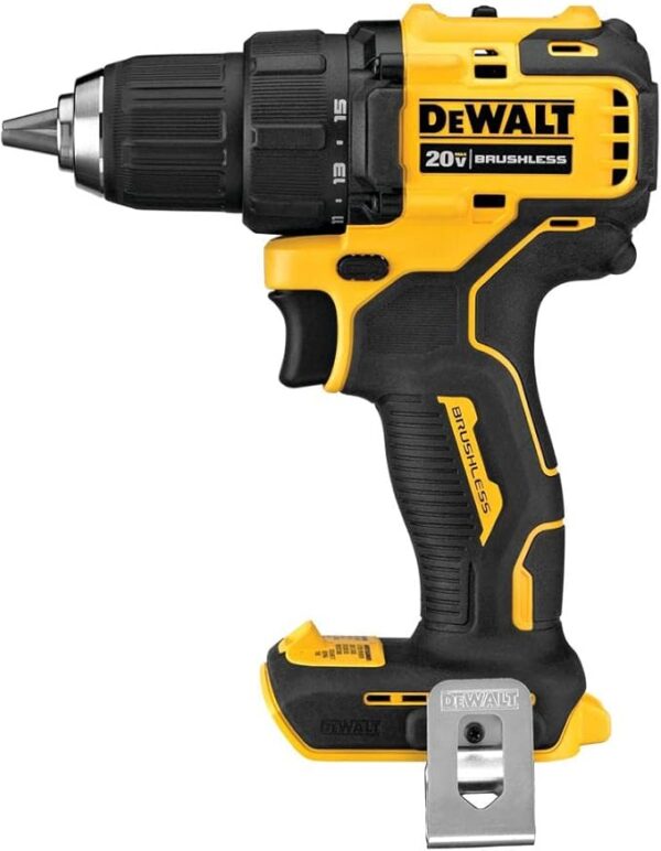 Furadeira e Parafusadeira de Impacto 13mm Dewalt Modelo DCD709D2 2 Baterias 1 Carregador Bivolt 350 W Bolsa Cor Amarelo - Image 2