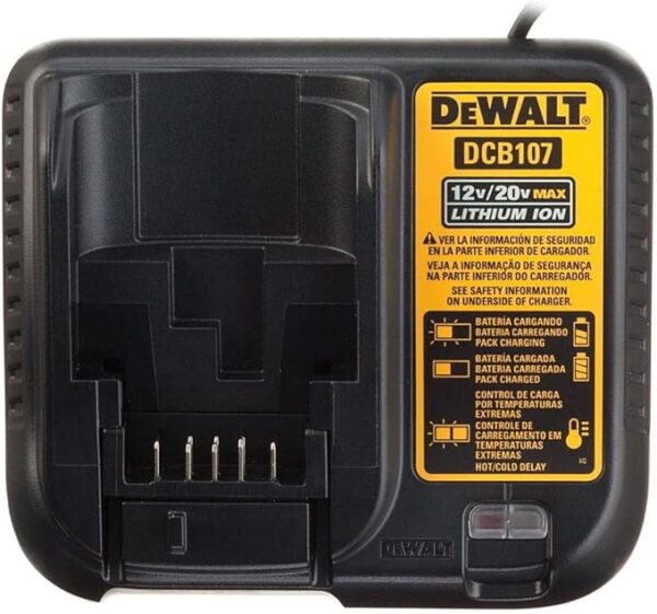 Furadeira e Parafusadeira de Impacto 13mm Dewalt Modelo DCD709D2 2 Baterias 1 Carregador Bivolt 350 W Bolsa Cor Amarelo - Image 5