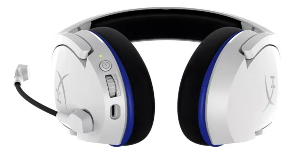 Headset over-ear gamer sem fio PS5/XBOX/PC HyperX Cloud Stinger Core HHSS1C-KB branco - Image 6