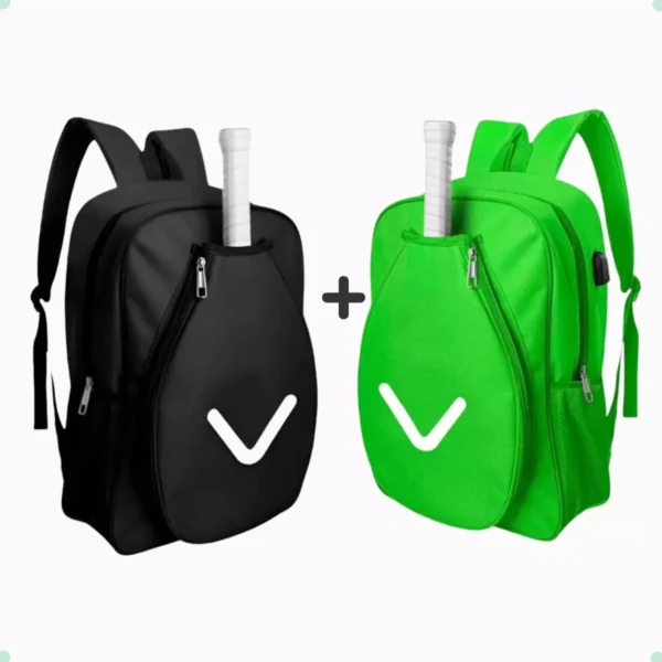 Kit C/ 2 Bolsa Mochila Raqueteira Beach Tennis Capa Raquete