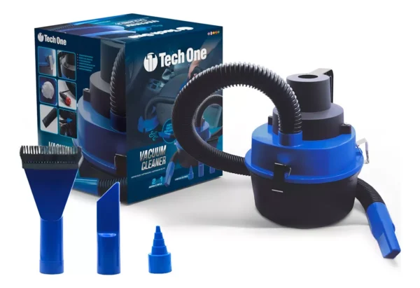 Tech One aspirador de pó automotivo Vacuum Cleaner 12V 90W cor azul