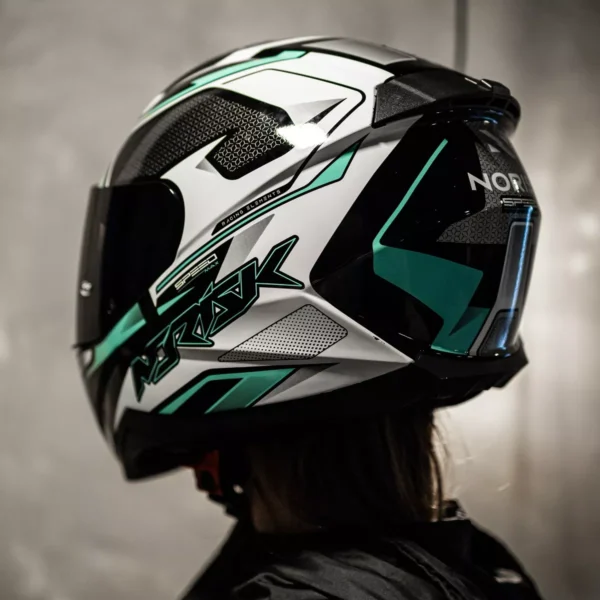 Capacete Norisk Razor Speedmax Verde Agua Masculino Feminino  58 - Image 5