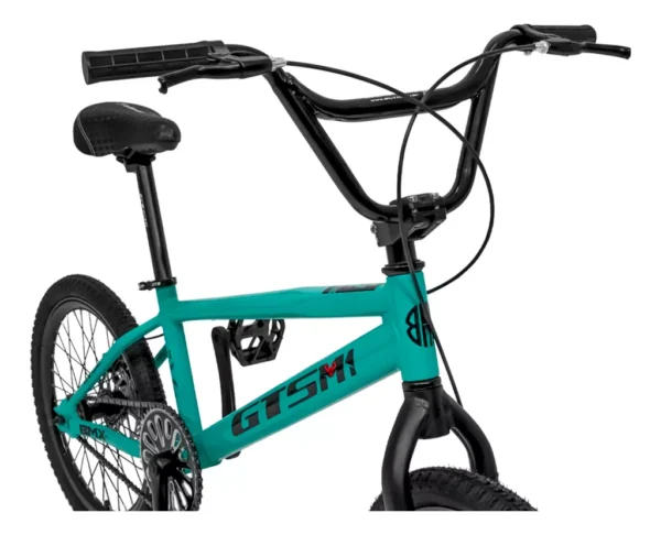 Bicicleta Aro 20 Freio A Disco Alumínio Gts Skx Bmx Cross Cl Cor Verde Tifany Tamanho Do Quadro Único - Image 3