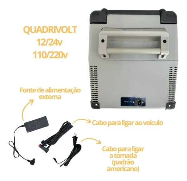 Geladeira Portátil 35l 12v/24v 110v/220v Caminhão Ônibus Van - Image 7