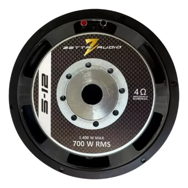 Subwoofer Zetta Audio S-12 700wrms 4 Ohms 12 Polegadas - Image 5