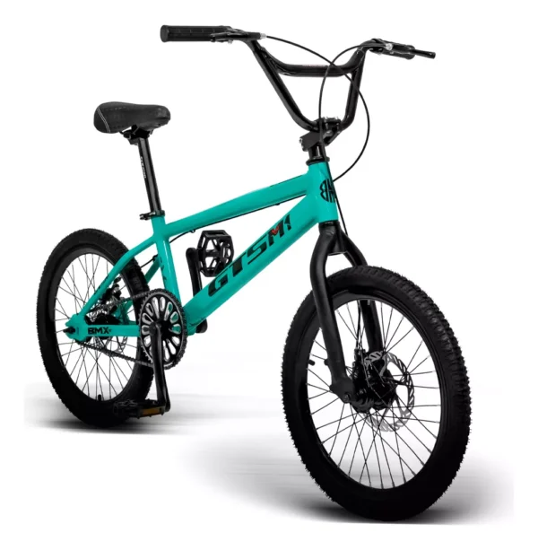 Bicicleta Aro 20 Freio A Disco Alumínio Gts Skx Bmx Cross Cl Cor Verde Tifany Tamanho Do Quadro Único