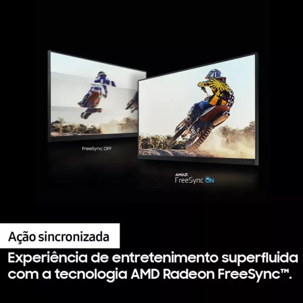 Monitor Gamer Samsung 24" FHD 75Hz HDMI VGA Freesync Preto Série T350 110/220V - Image 6
