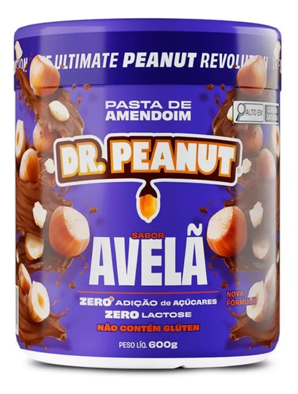 Dr. Peanut Pasta de Amendoim Sabor Avelã em Pote de 600g
