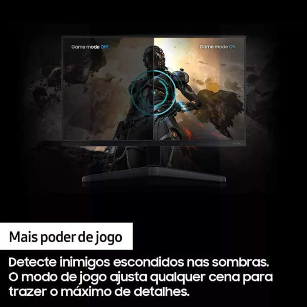Monitor Gamer Samsung 24" FHD 75Hz HDMI VGA Freesync Preto Série T350 110/220V - Image 8