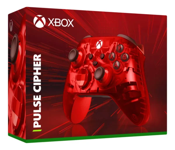 Controlador sem fio Xbox Series X|s, Xbox One Pulse Cipher Red