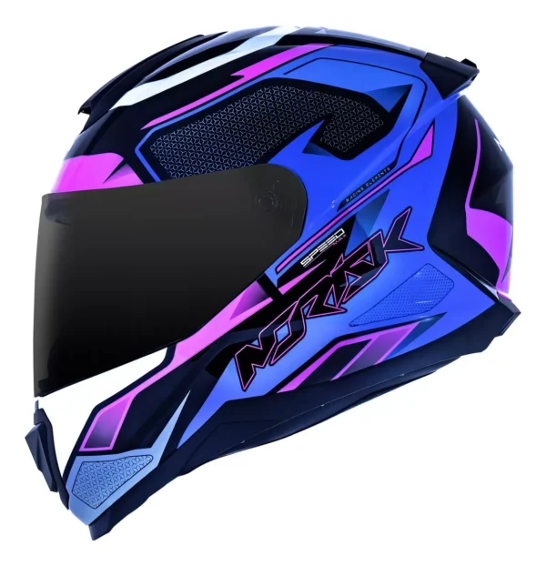 Capacete Feminino Norisk Razor Speedmax Tamanho Do Capacete 56 Cor Roxo FF802