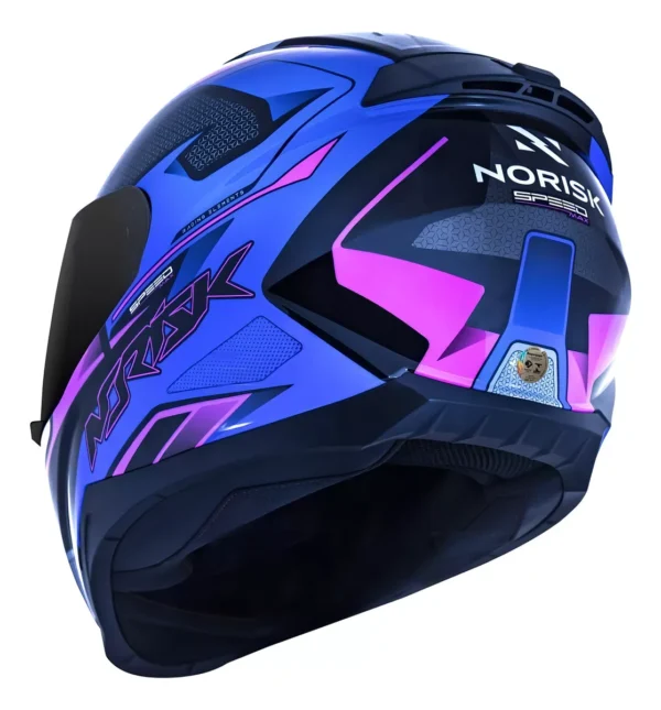 Capacete Feminino Norisk Razor Speedmax Tamanho Do Capacete 56 Cor Roxo FF802 - Image 3