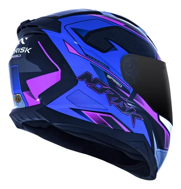 Capacete Feminino Norisk Razor Speedmax Tamanho Do Capacete 56 Cor Roxo FF802 - Image 6