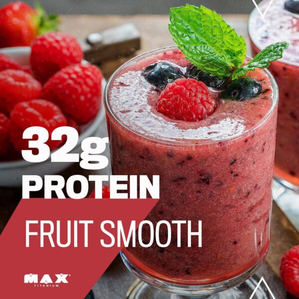 100% Whey (900G), Max Titanium - Sabor Morango - Image 4