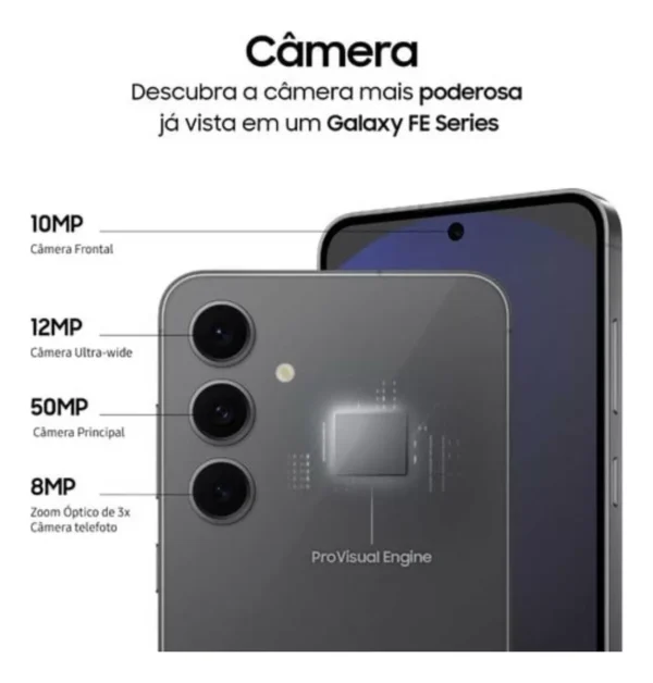 Smartphone Samsung Galaxy S24 Fe 5g 256gb 8gb Ram Grafite - Image 5
