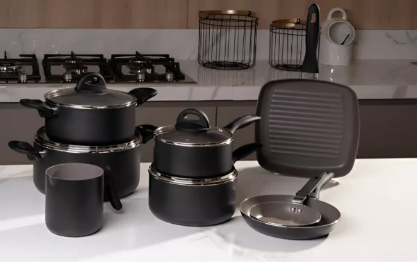 Jogo De Panelas Brinox Ceramic Life Smart Plus 8 Peças Preto - Image 4