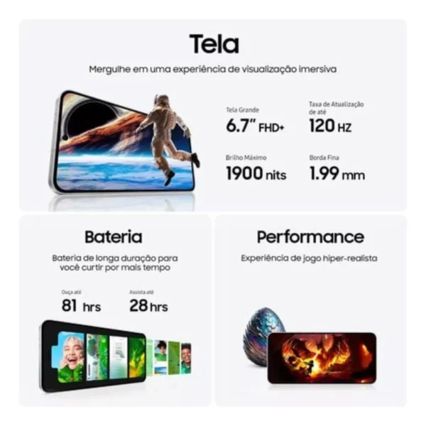 Smartphone Samsung Galaxy S24 Fe 5g 256gb 8gb Ram Grafite - Image 6