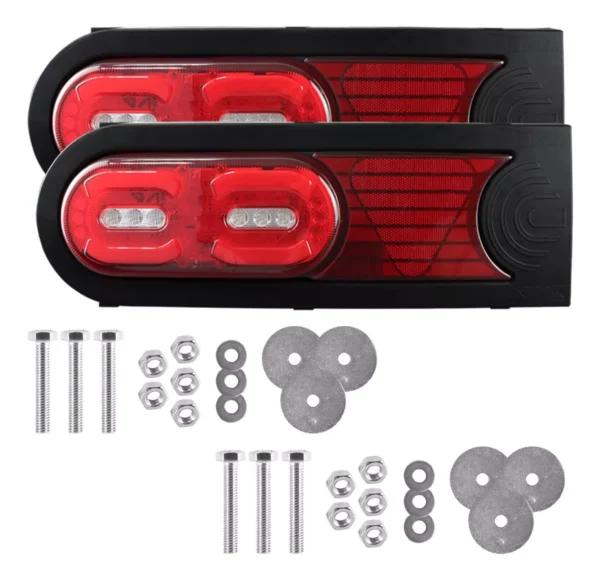 Par Lanterna Traseira Led Carreta Randon 24v C/ Conector - Image 3